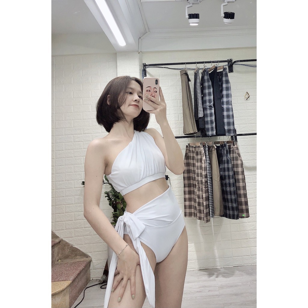 Bikini Hai Mảnh Lệch Vai Mặc Đi Bơi Siêu Chất | BigBuy360 - bigbuy360.vn