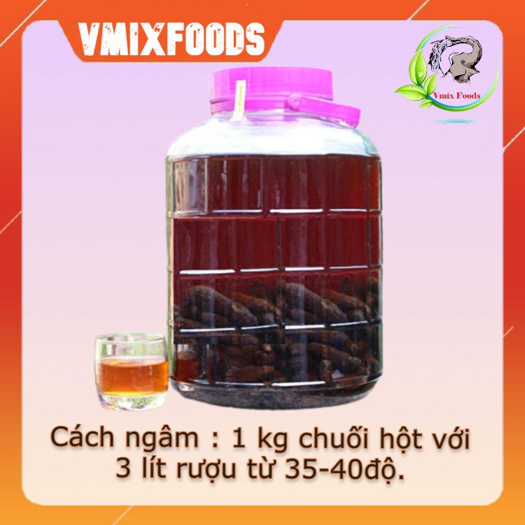 chuối hột rừng ngâm rượu hiệu con voi 1kg lấy tại rừng Jang Hanh krong bong daklak