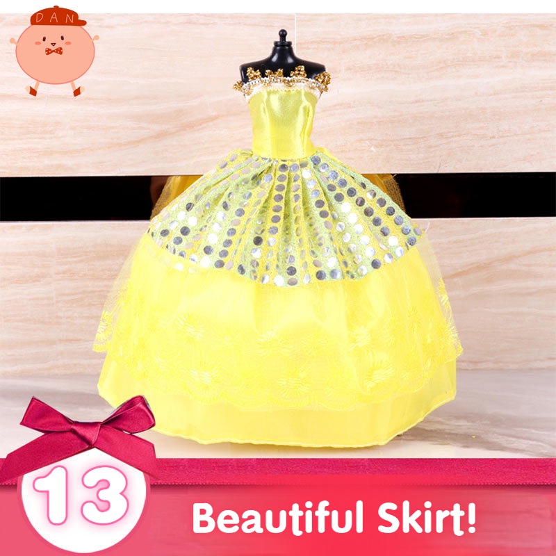 Đầm Công Chúa Đồ Chơi Búp Bê Dài 30CM