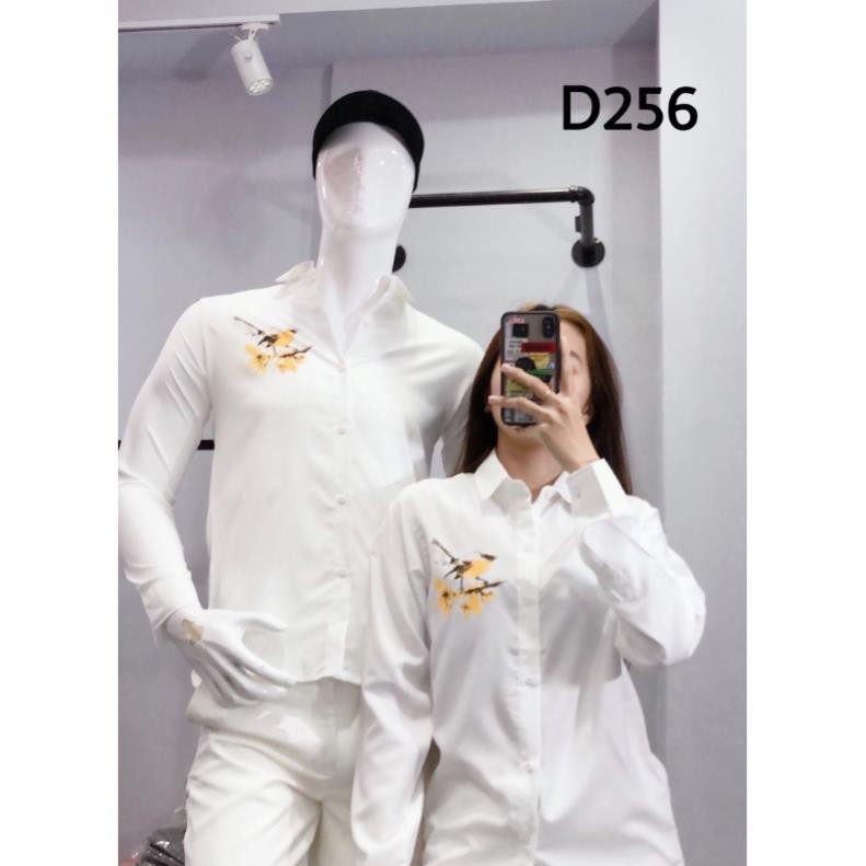 Áo sơ mi nam nữ trắng in hình họa mi, áo sơ mi nam nữ in hình dễ thương-D256 | BigBuy360 - bigbuy360.vn