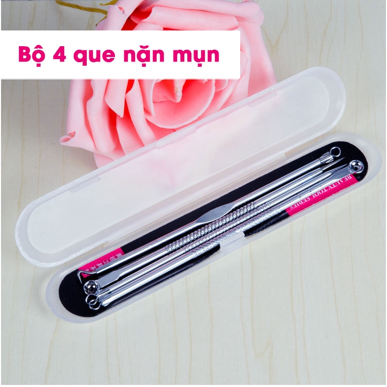 Bộ dụng cụ nặn mụn inox