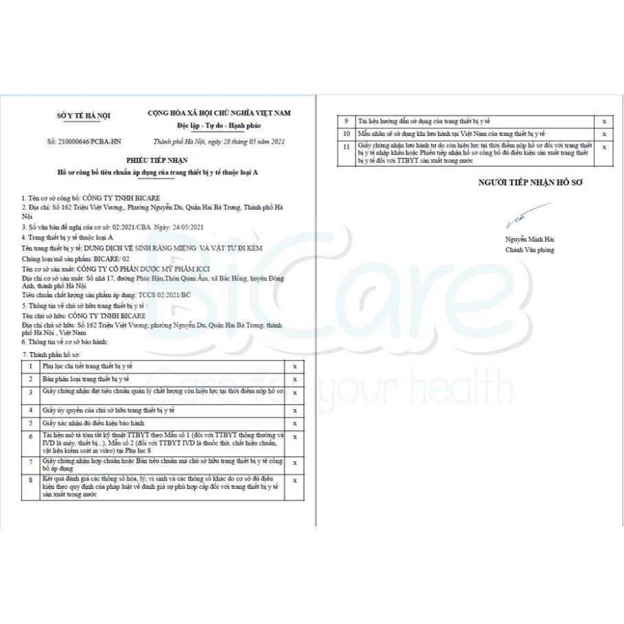 Gạc Rơ Lưỡi Bicare Vệ Sinh Răng Miệng Cho Bé - CHÍNH HÃNG