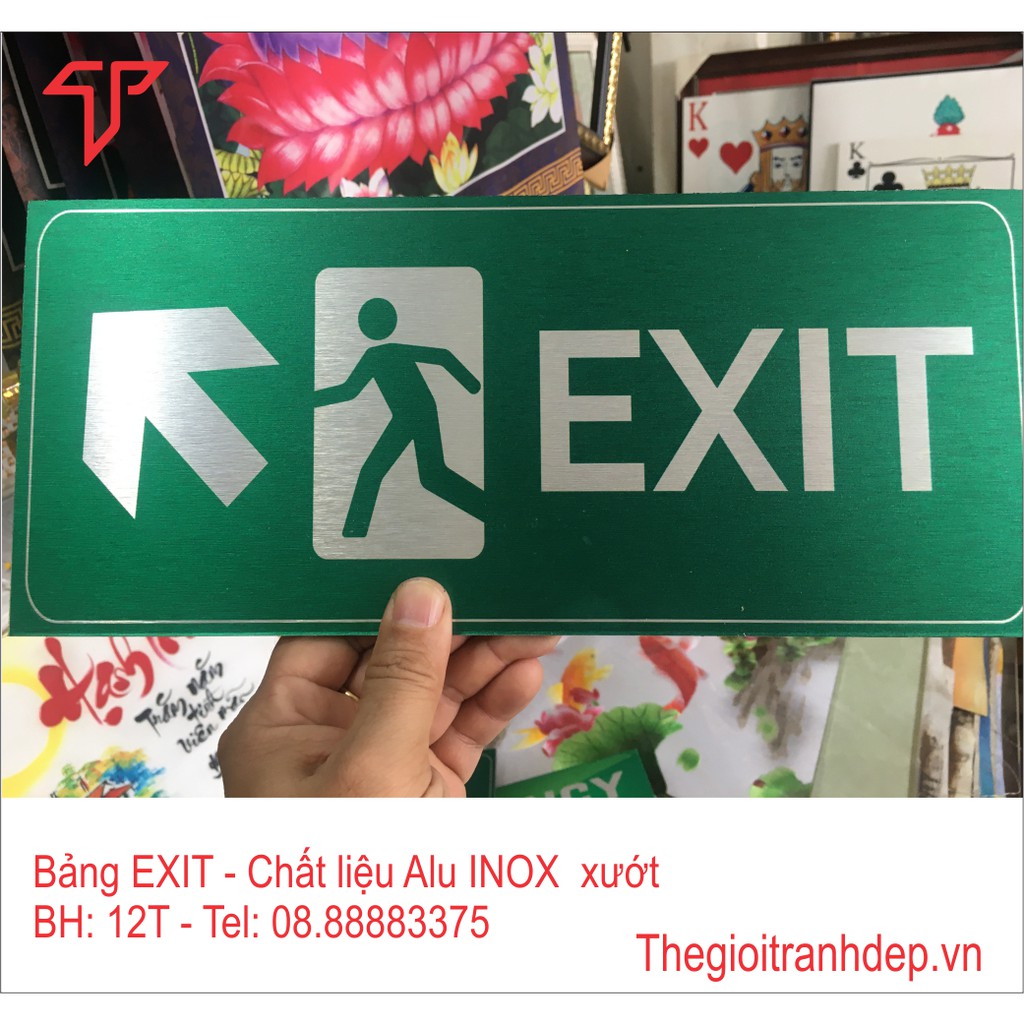 Bảng Exit, bảng thoát hiểm, bảng chỉ dẫn lối thoát, bảng khẩn cấp in trực tiếp giá cực rẻ