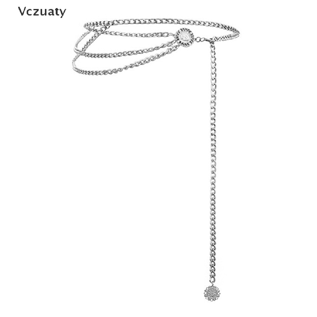 Thắt lưng dây xích kim loại mặt hình đồng xu phong cách retro cho nữ
 | BigBuy360 - bigbuy360.vn