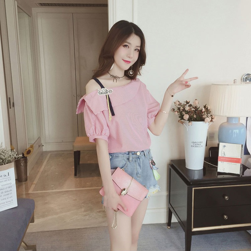 Áo sơ mi kẻ sọc thời trang cho nữ