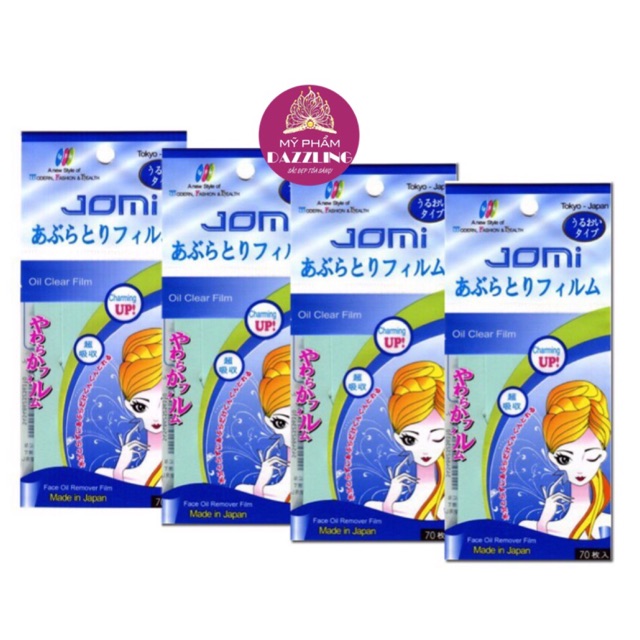 [Chính Hãng] Combo 4 Gói Thấm Dầu Jomi Oil Clear Film