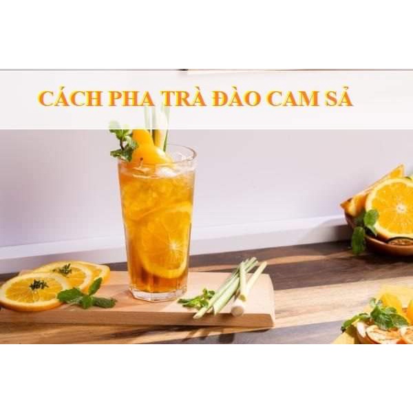 Combo trà đào cam sả bkb và đào lon boddob thái lan
