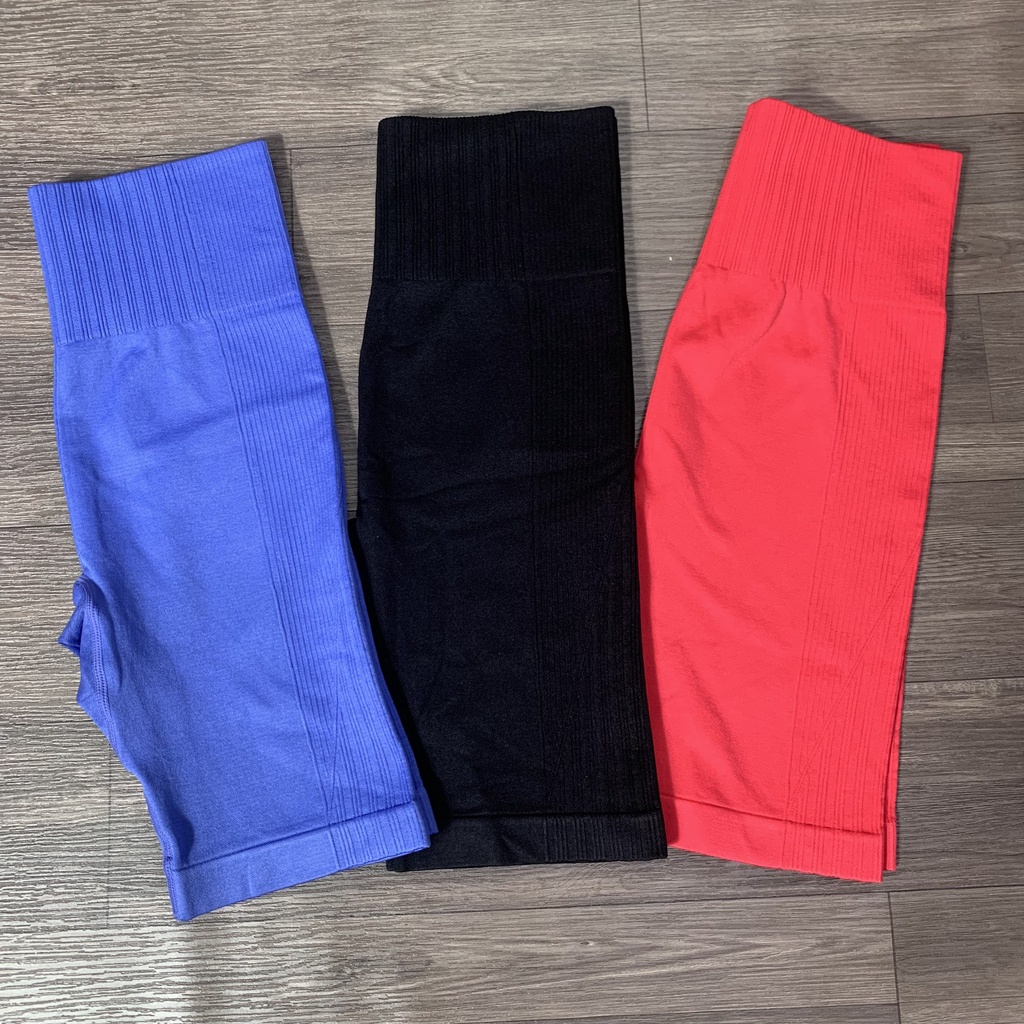 Quần Ngố Tập Gym Yoga Nữ Xuất Xịn Cao Cấp, Vải Thun Dệt Kim Co Dãn Tốt