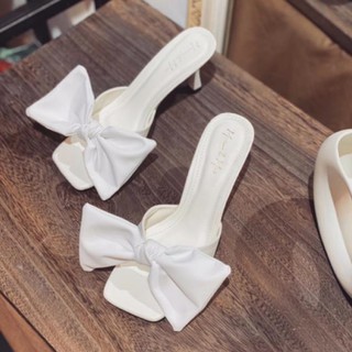 Dép gót 7 phân bảng nơ