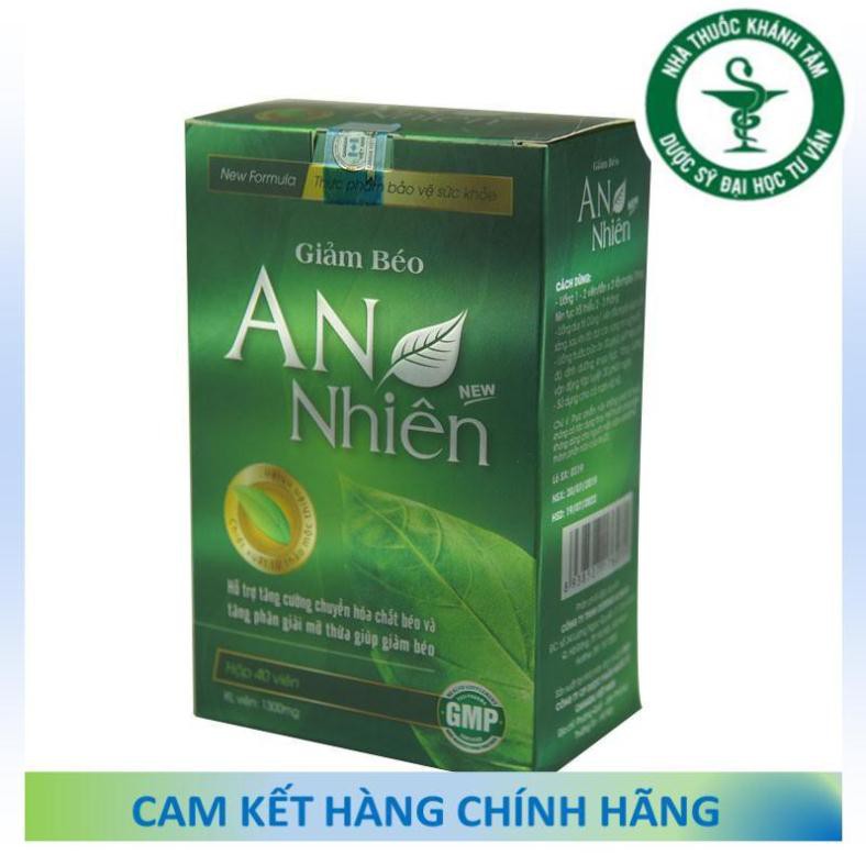 ! ! [Cam kết chính hãng] Giảm béo An Nhiên (Hộp 40 viên) - Giảm cân An Nhiên