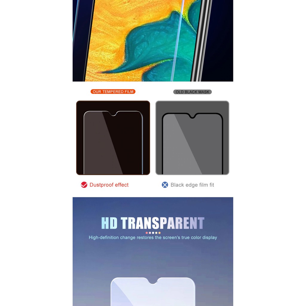 Miếng Dán Kính Cường Lực Cho Samsung A01, Dán Màn Hình Samsung