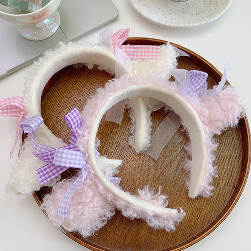 Băng Đô Tai Cừu Họa Tiết Hoạt Hình Dễ Thương Xinh Xắn