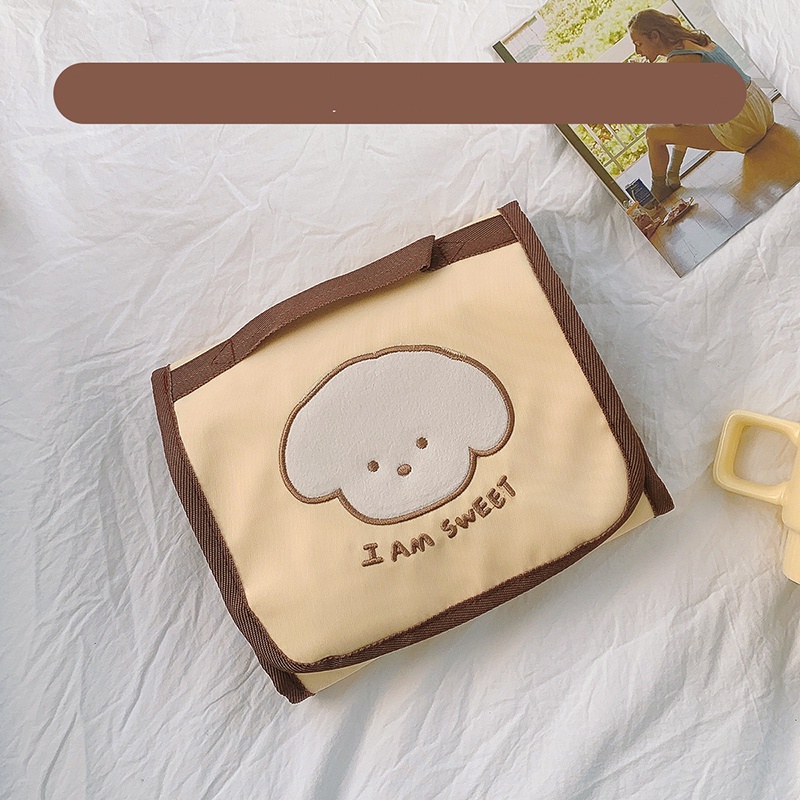 Túi Đựng Mỹ Phẩm / Đồ Vệ Sinh Cá Nhân Họa Tiết Hoạt Hình Gấp Gọn Tiện Lợi Dành Cho Đi Du Lịch