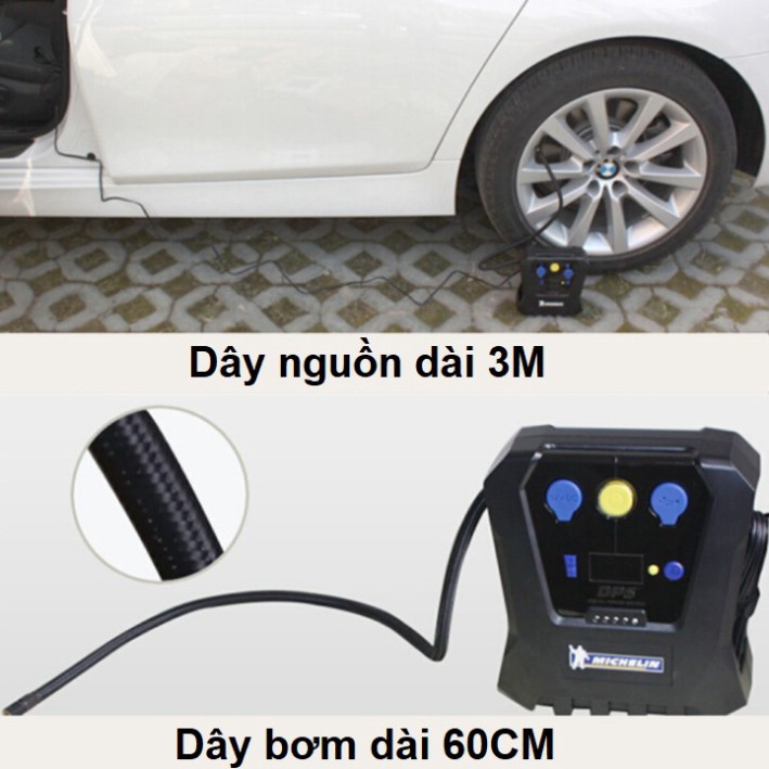 Sản Phẩm Máy bơm lốp ô tô tự ngắt nhãn hiệu Michelin 4398ML - 12266 động cơ 180W - Bảo hành 12 tháng ..