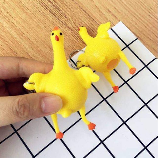Móc khóa gà đẻ trứng