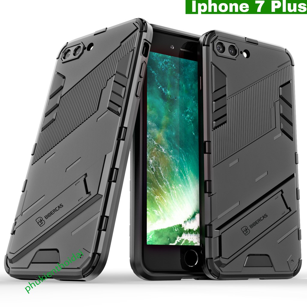 Ốp lưng Iphone 7 Plus / X / Xs / 12 Pro Max / 13 Pro Max / 14 Pro / 14 Pro Max Iron Man Ver 2 chống sốc giá đỡ xem phim
