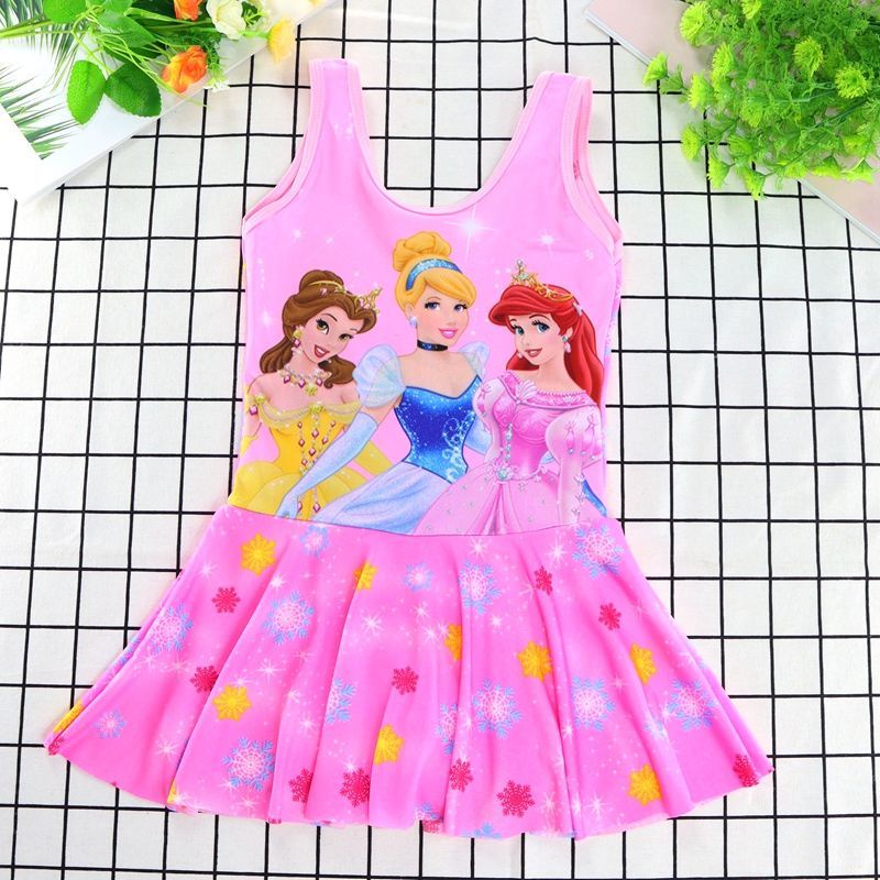 ♛Bộ Đồ Bơi Một Mảnh In Họa Tiết Hoạt Hình Thời Trang Mùa Xuân Cho Bé Gái