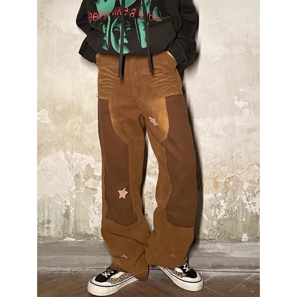 Quần Jeans Ống Rộng HipHop