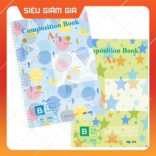 Sổ lò xo klong composition book - 300 trang; ms 958 - sỉ ib