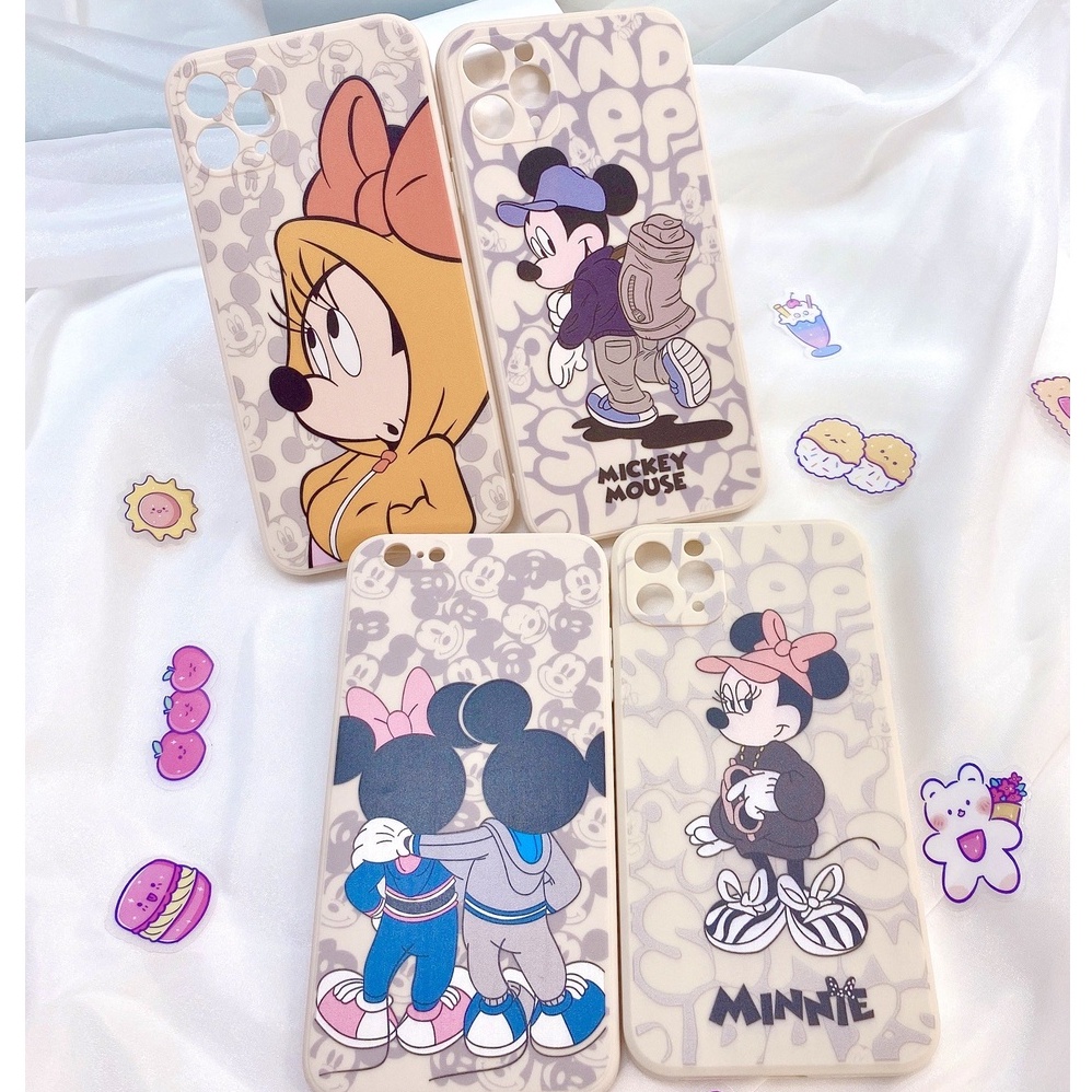 Ốp Lưng Case Iphone Dẻo Hình Micke.y & Dona.l Ngộ Nghĩnh Chống Trầy Xước Cho Iphone 6/6s Đến 12 ProMax