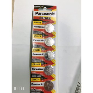 Vỉ 5 Viên Pin Panasonic CR2025 Pin 3V Lithium