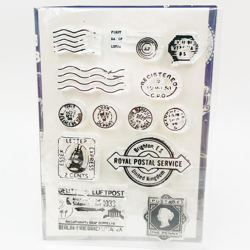 Con Dấu Trong Suốt Bằng Silica Gel Hình Hoa Và Bướm Cổ Điển Trang Trí Sổ Tay DIY