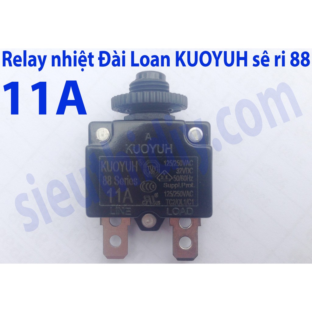 Rơ le relay 3-13A cầu chì nhiệt Đài Loan KUOYUH chính hãng sê ri 88