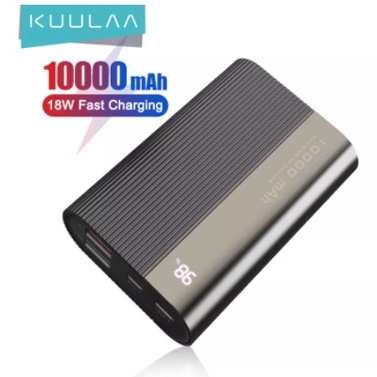 Sạc Dự Phòng KUULAA KL-YD09 Sạc Nhanh 18W Mini Có Màn Hình Hiển Thị Kỹ Thuật Số Cho Samsung Xiaomi Huawei 10000mah
