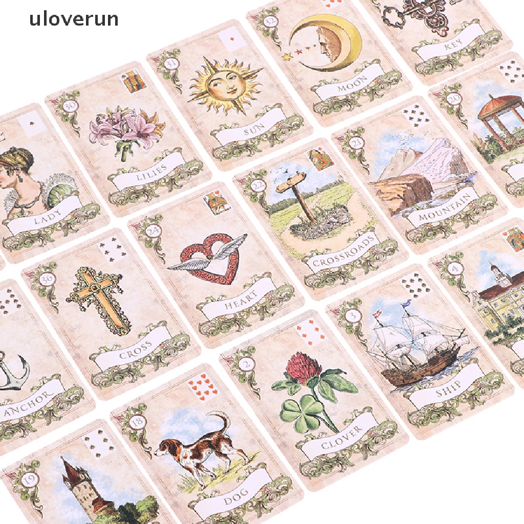 Bộ Thẻ Bài Tarot Lenormand Oracle Phong Cách Cổ Điển