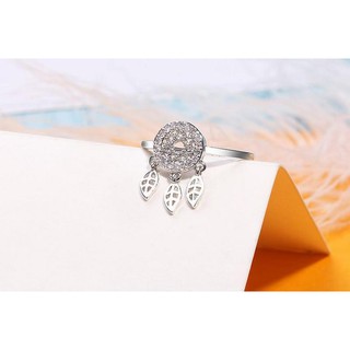 Nhẫn bạc nữ đính đá sang trọng dreamcatcher