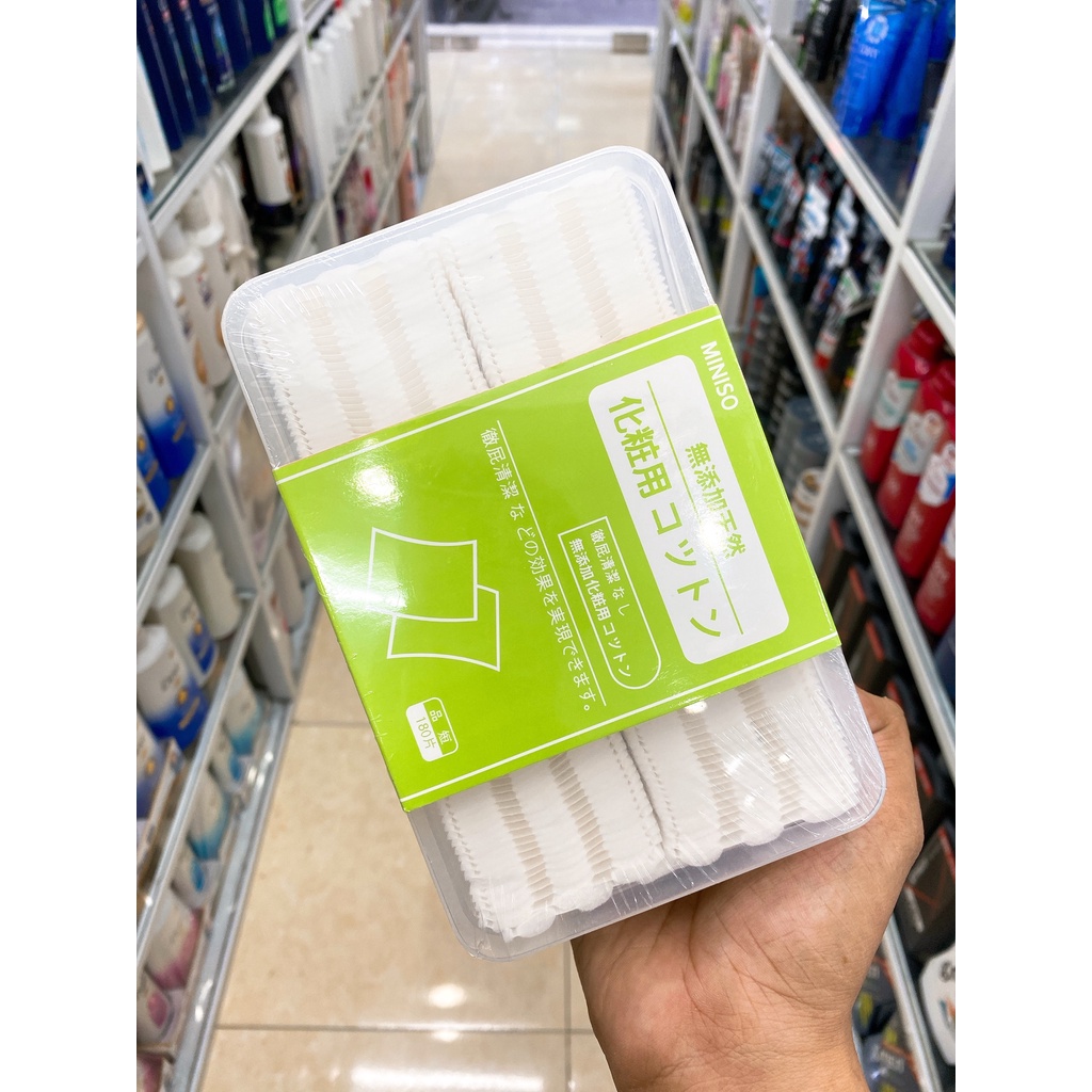 Hộp Bông Tẩy Trang Miniso 180 Miếng