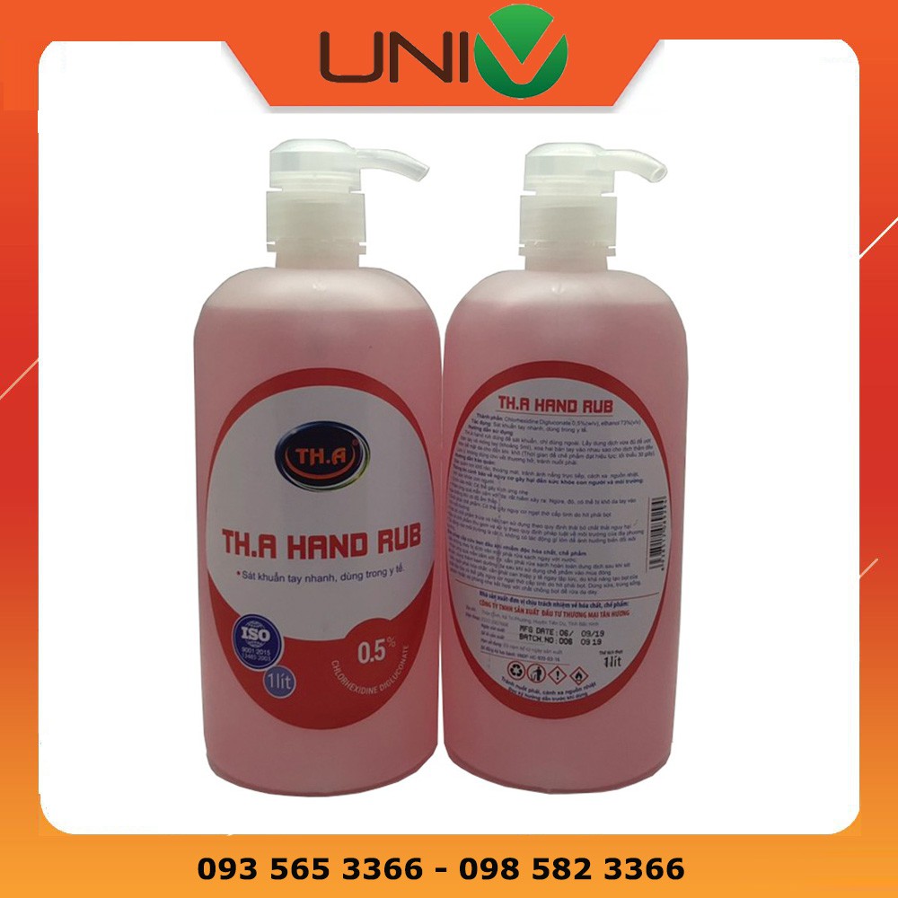 Dung dịch sát khuẩn tay khô, nhanh TH.A Hand Rub (THA) ( Hàng chính hãng công ty đầy đủ hóa đơn, phiếu xuất kho )