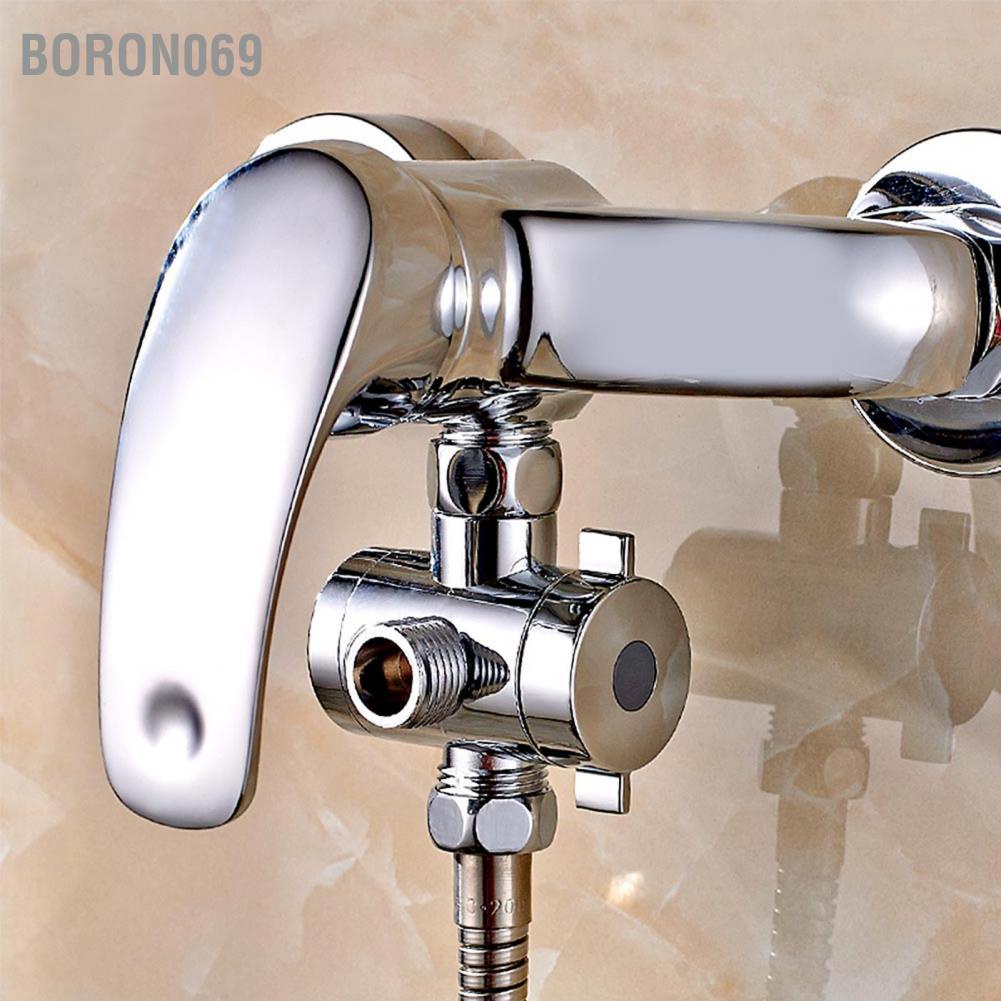Boron069 Multi-function 3 Way Shower Head Diverter Valve G1/2&quot; Switch Adapter for Toi