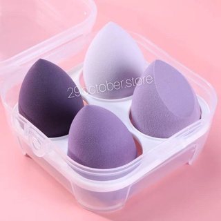 Set 4 bông mút trang điểm