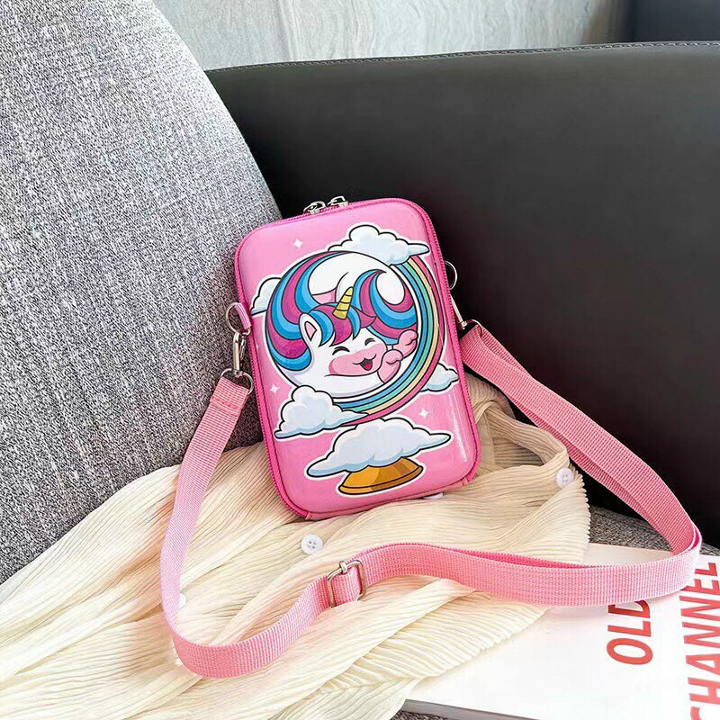 Túi Đeo Chéo Hình Quả Trứng Hoạt Hình Dễ Thương Dành Cho Bé