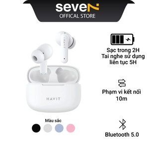 Tai Nghe TWS Havit TW967 BT 5.1, Thiết Kế Công Thái Học, Driver 10mm, Nghe Nhạc Đến 5H - Chính Hãng BH 12 Tháng