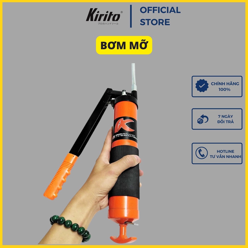 Bơm mỡ bằng tay KAPUSI 400-600-900CC bơm các động cơ xe ô tô, xe máy, bôi trơn máy móc không bị e mỡ khi bơm