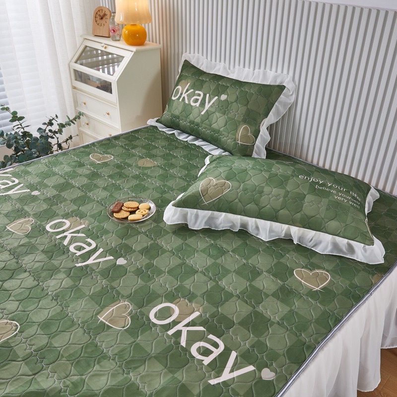 Shinbedding_Chiếu Điều Hoà Loại 1 Viền Bèo Xinh Xắn Kiểu Dáng Hàn Quốc