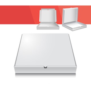 Giấy tốt loại 1, combo 10h pizza size 19x19x4 ( trắng trơn)