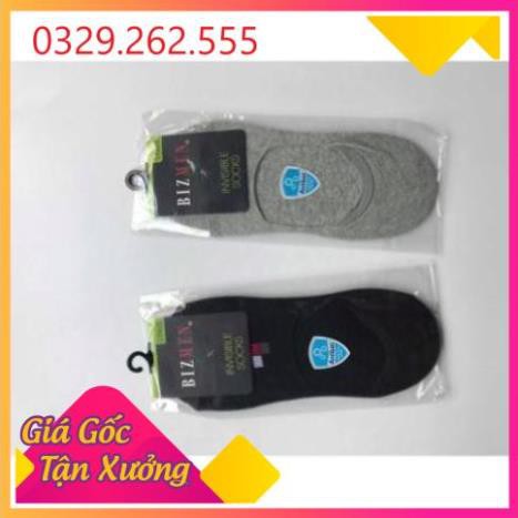(Sale Khủng)  Tất Giày Lười Sợi Cotton Khử mùi hôi BIZMEN CO-08