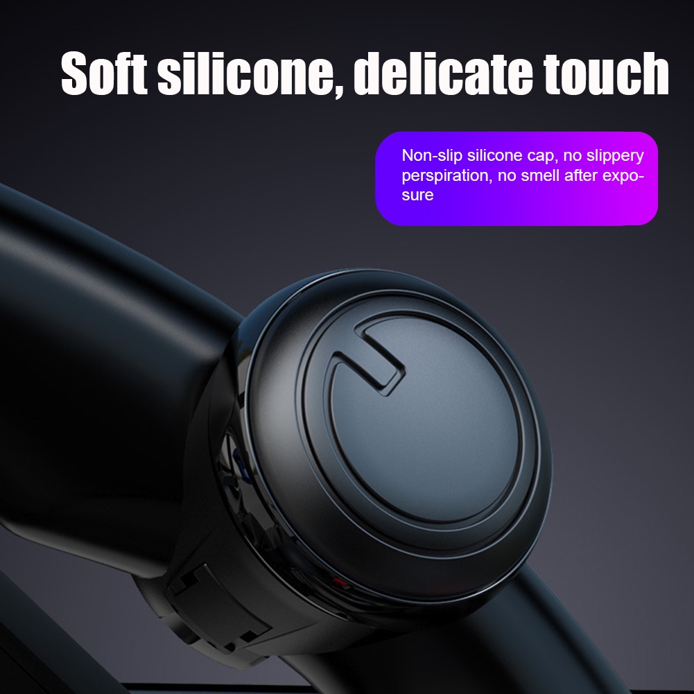 Núm Xoay Gắn Vô Lăng Xe Hơi Xoay 360 Độ Bằng Kim Loại