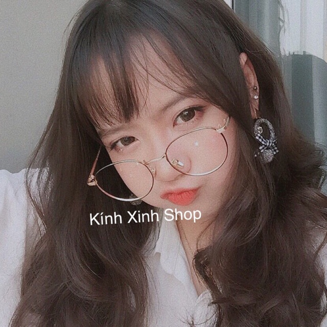 Kính Vintage Kim loại tăm mảnh Hàn Quốc đuôi nhọn