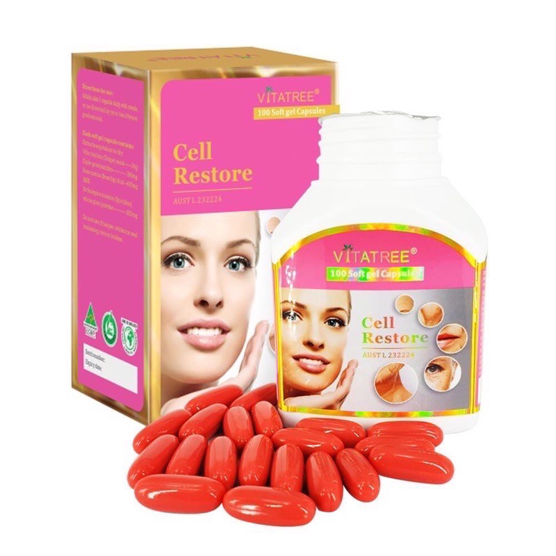 Viên Uống PHỤC HỒI TẾ BÀO GỐC,GIẢM NẾP NHĂN,CHỐNG LÃO HOÁ VITATREE