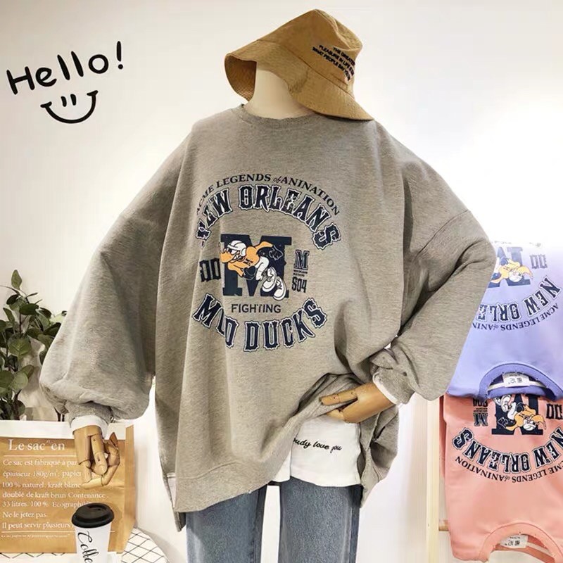 Áo nỉ bông hoodie sweater áo nỉ có mũ năng động đẹp