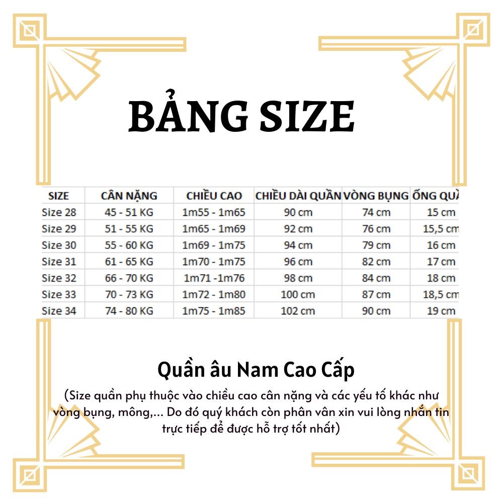 Quần âu nam ống côn thêu họa tiết vải lụa co giãn, quần tây nam không nhăn không xù 3 màu (QATO)