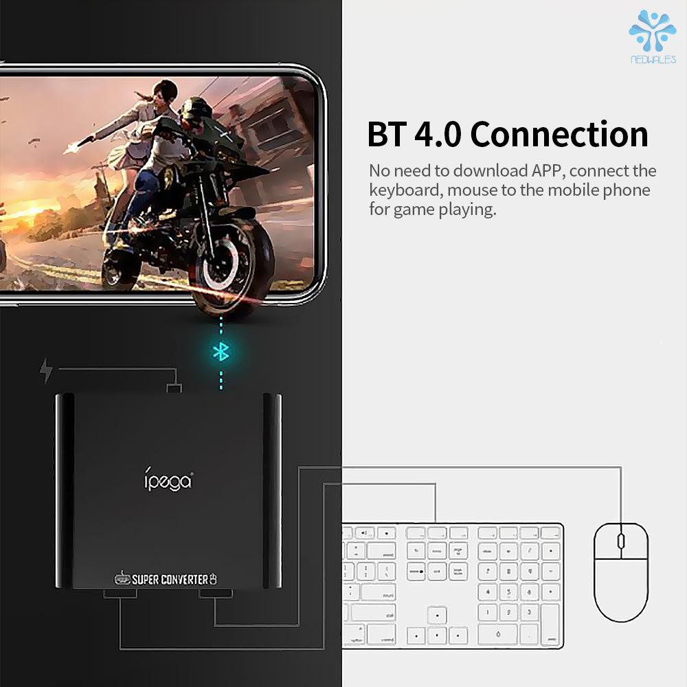 Bộ Bàn Phím Và Chuột Không Dây Bt 4.0 Ipega Pg-9116 Cho Tay Cầm Chơi Game