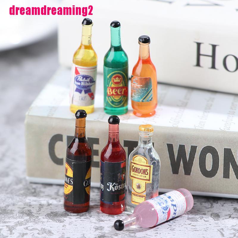 Set 10 Chai Rượu Mini Tỉ Lệ 1 / 12 Trang Trí Nhà Búp Bê