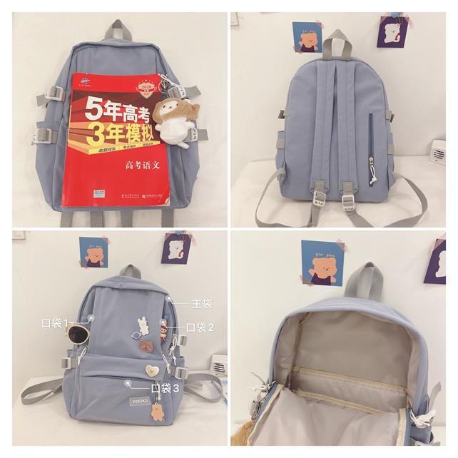 Schoolbag female ulzzang high school students large capacity backpack ins backpack
