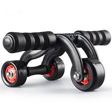 Dụng Cụ Tập Cơ Bụng, Con Lăn Tập Cơ Bụng 4 Bánh - Ab Roller And Push Up Bar