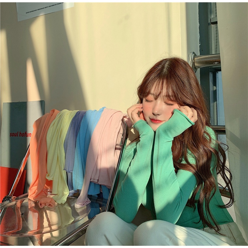 Áo thun DIDIKA dài tay thời trang mùa đông cho nữ